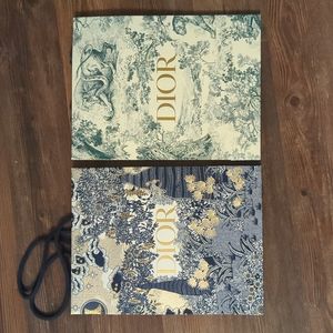 Dior holiday edition shipping bags